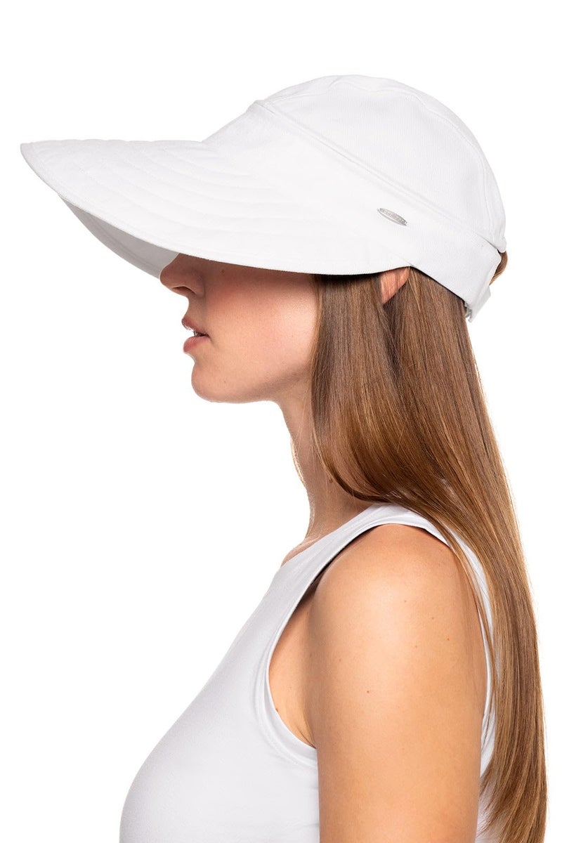 Coolibar Women's Zip-Off Visor - UPF 50+ Sun Protection - Bel Aire in White - Image 3